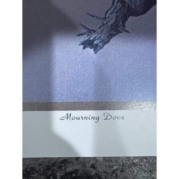 Vintage Set of J.W. Thrasher Mourning Dove &  Bob White Quail Matted Art Prints - Picture 9 of 9